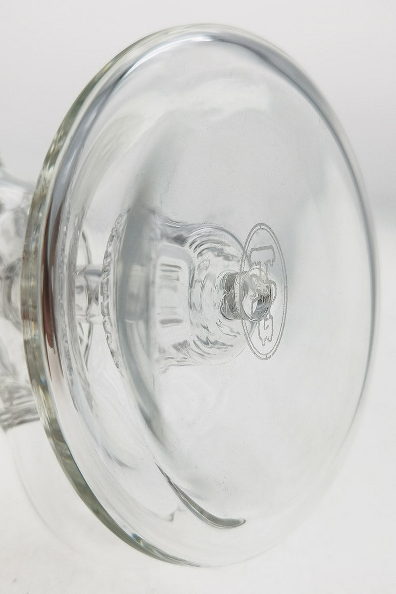 Close-up of TAG 9.5" Faberge Egg Klein Recycler's bellow base with 14MM female joint