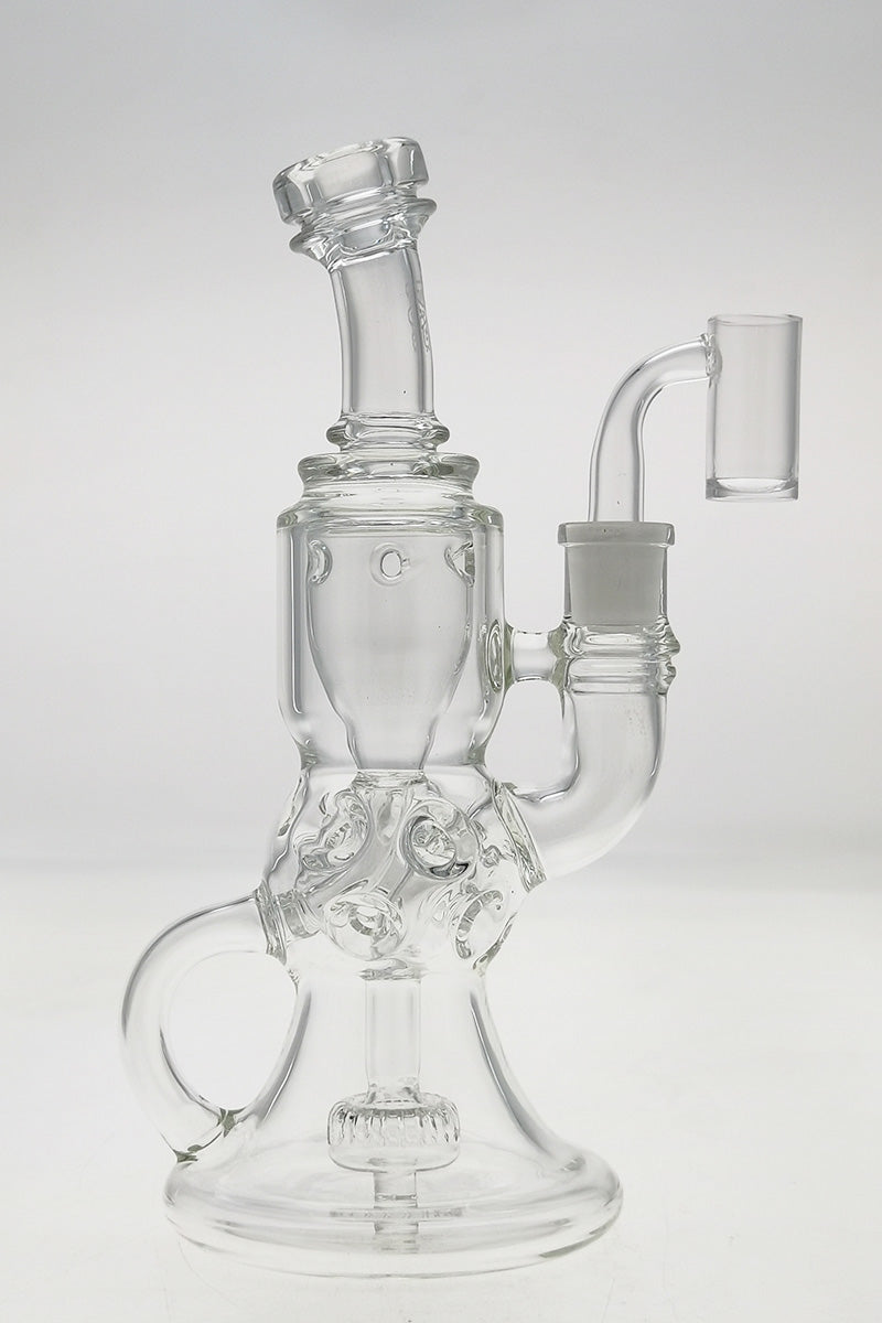TAG 9.5" Faberge Egg Klein Recycler with Bellow Base, 14MM Female Joint, Front View
