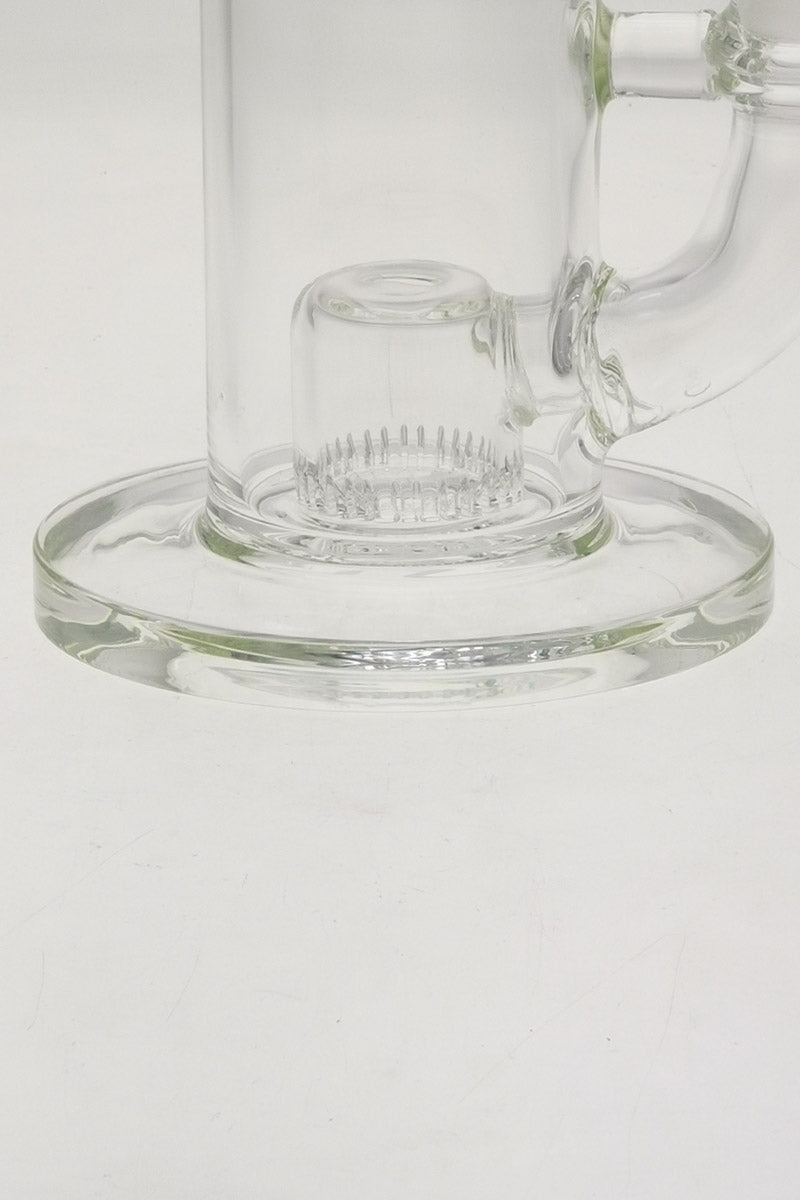 Close-up of TAG 9.5" Fixed Showerhead Froth Diffuser Bong Base with Slitted Percolator