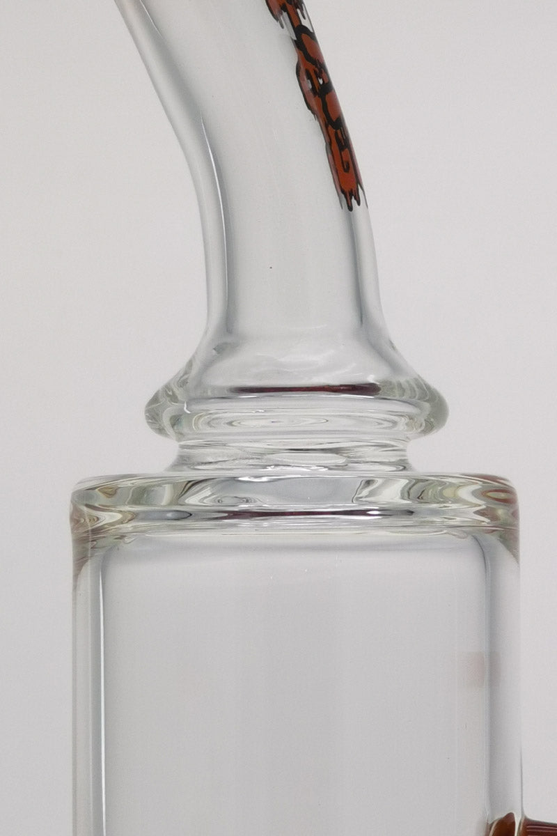 TAG 9.5" Super Slit Showerhead Froth Diffuser Bong Close-up Side View