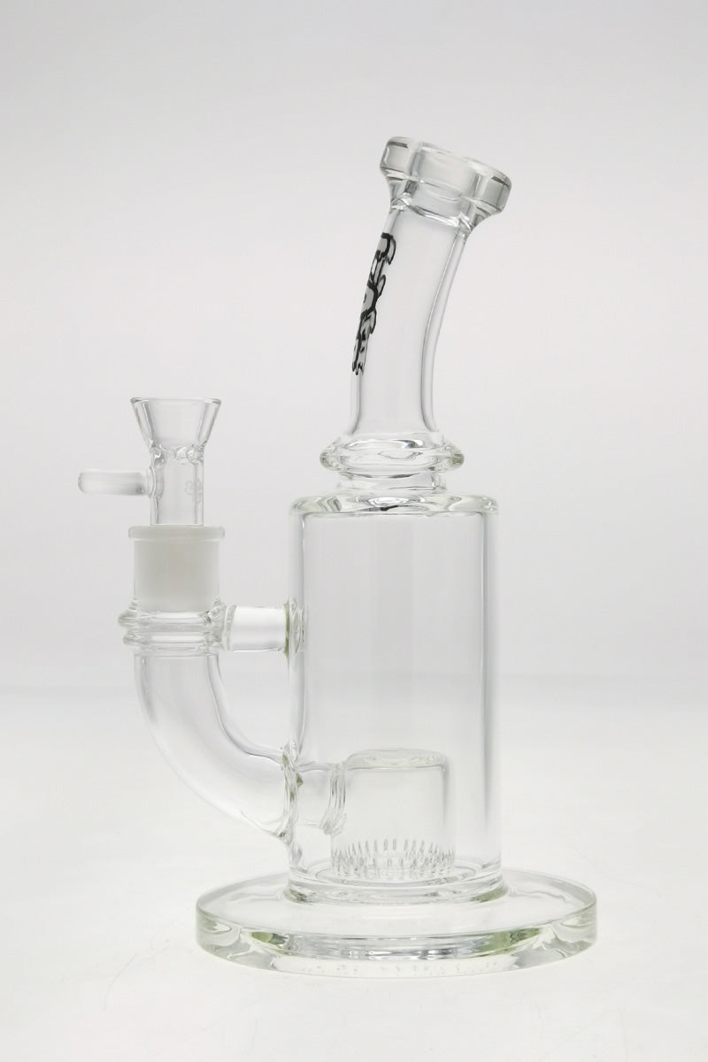 TAG 9.5" Fixed Super Slit Showerhead Froth Diffuser Bong Front View on White Background