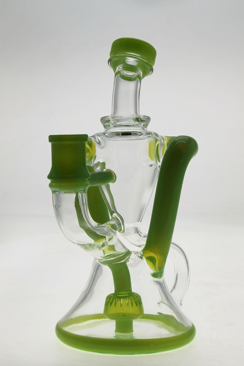 Thick Ass Glass 9.5" Quartz Recycler Dab Rig with Dual Arm - 14MM Female Joint