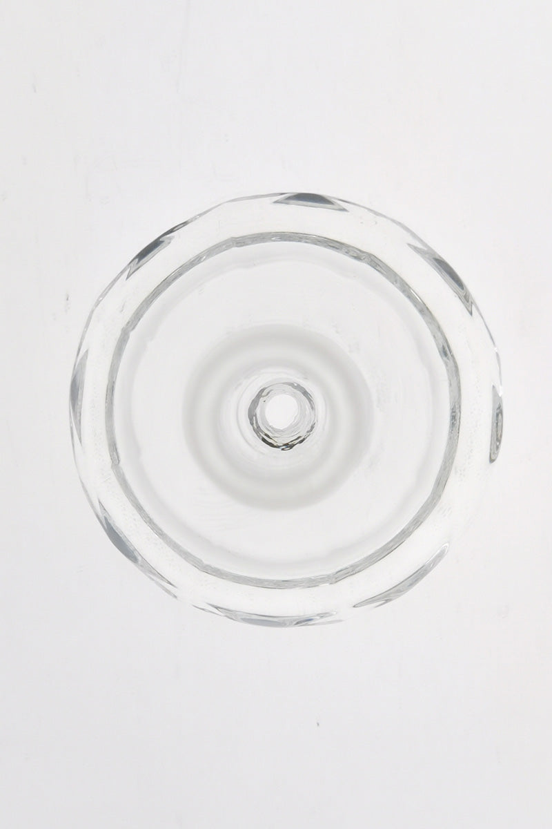 TAG Diamond Glass Bong Bowl, Top View, Female Joint, Fits 14-14.5mm and 18-19mm