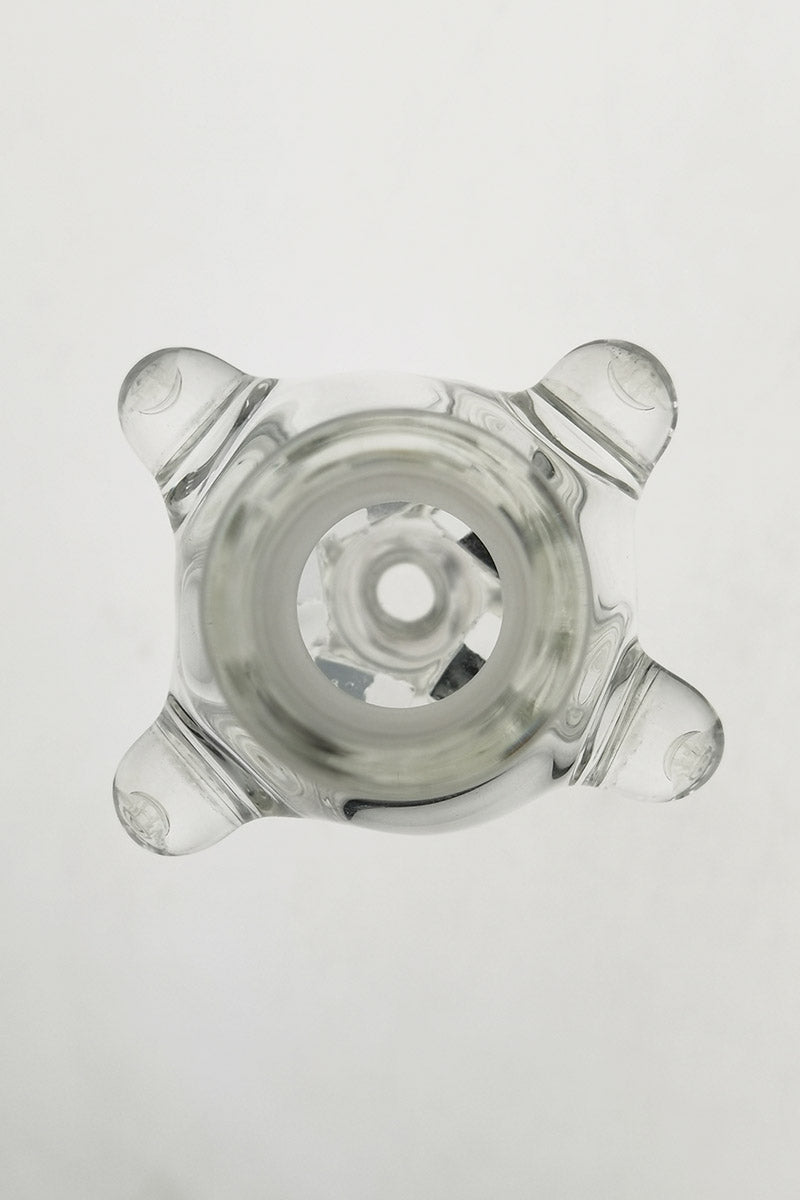 TAG Quartz Errl Cannon Dab Rig with 4 Hole Showerhead Percolator, 14MM Female Top View