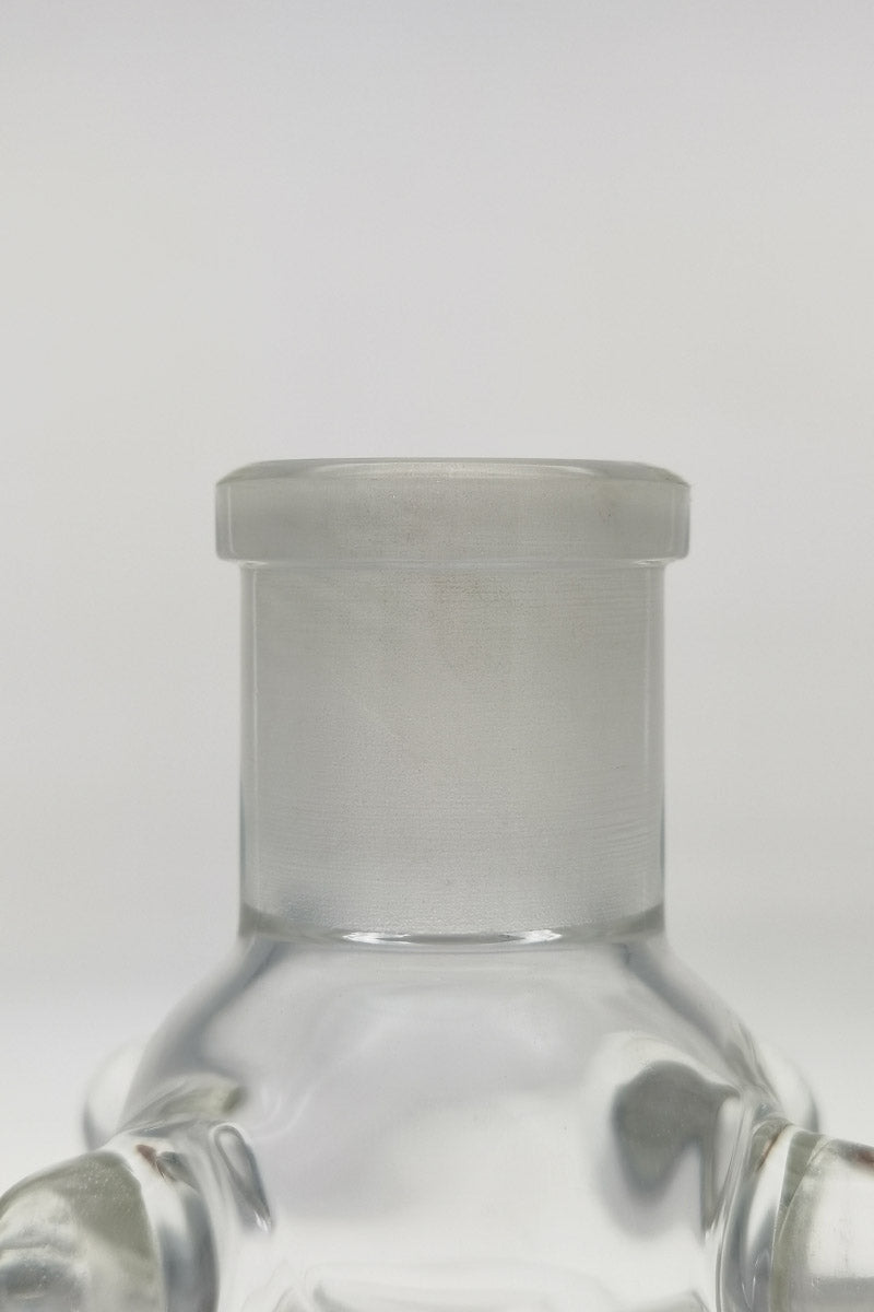 Close-up of TAG Errl Cannon Dab Rig with 14MM Female Quartz Joint and Showerhead Percolator