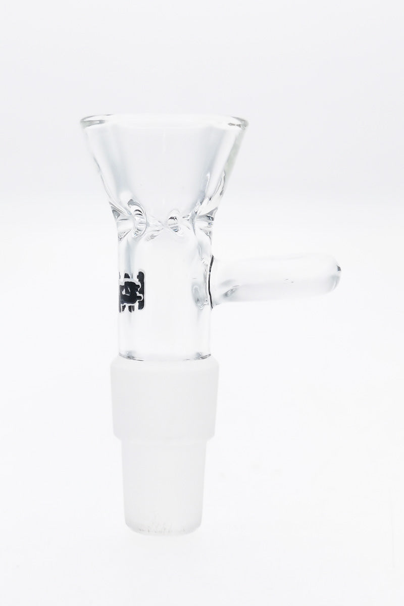 TAG Rasta Multi Fitting Male Slide with Pinched Screen and Handle for Bongs - Front View