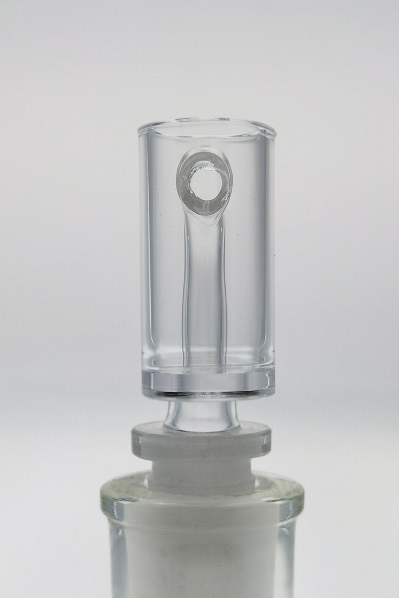 Thick Ass Glass Quartz Banger Can with TAG Engraving and High Airflow Design, Front View