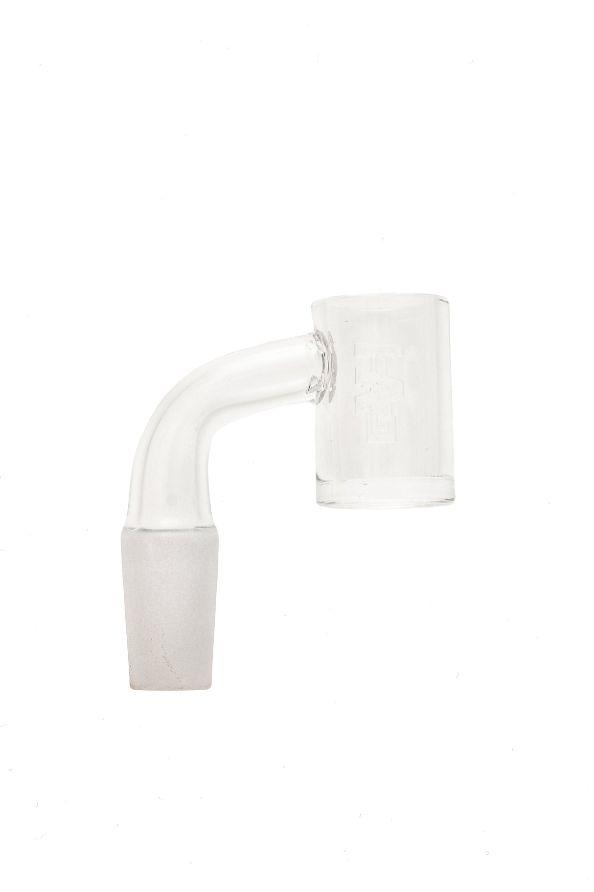 TAG Quartz Banger Can with High Air Flow and Laser Engraving, Side View on White Background