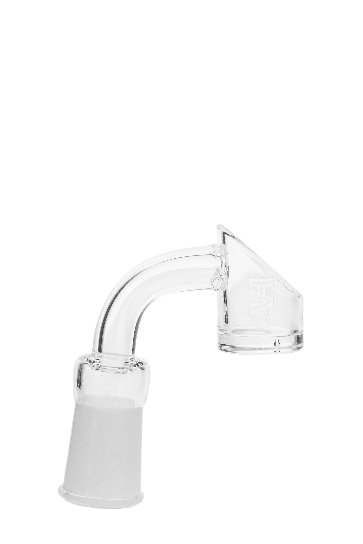 TAG Quartz Banger High Air Flow 14MM Female with Laser Engraved Logo on White Background