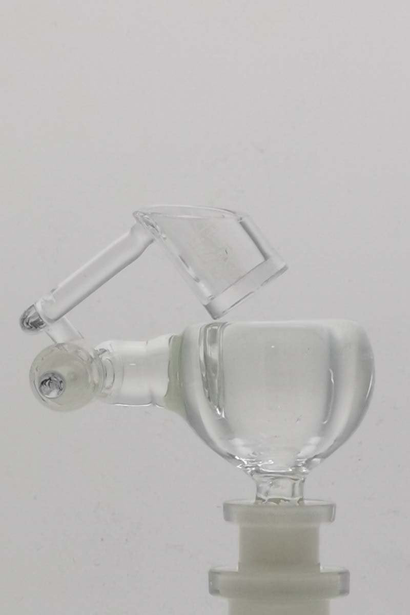 TAG Quartz Honey Bucket with OFZ Carb Cap, 10mm Joint, Side View on White Background