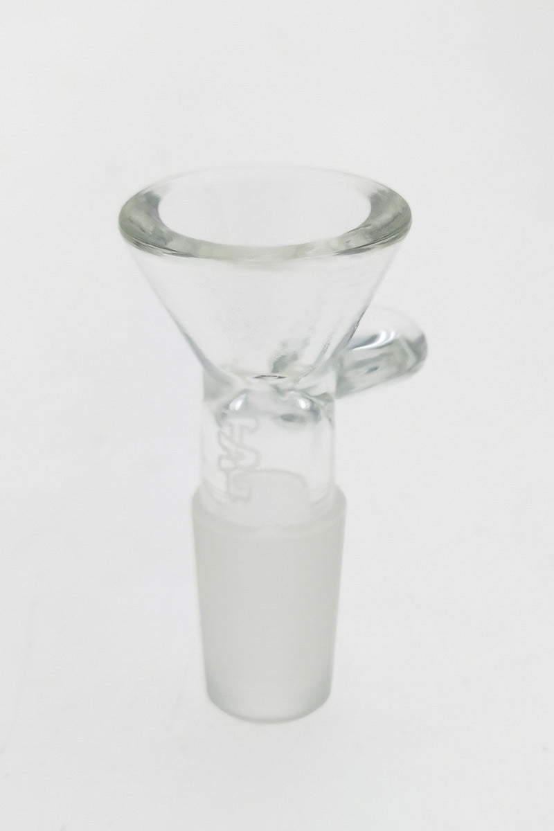 TAG Rasta Single Hole Slide with Handle for Bongs, Front View on White Background