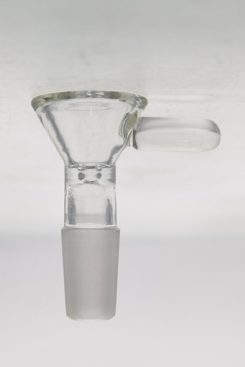 TAG Rasta Colored Single Hole Bong Bowl with Handle, Front View, for 14mm Female Joint