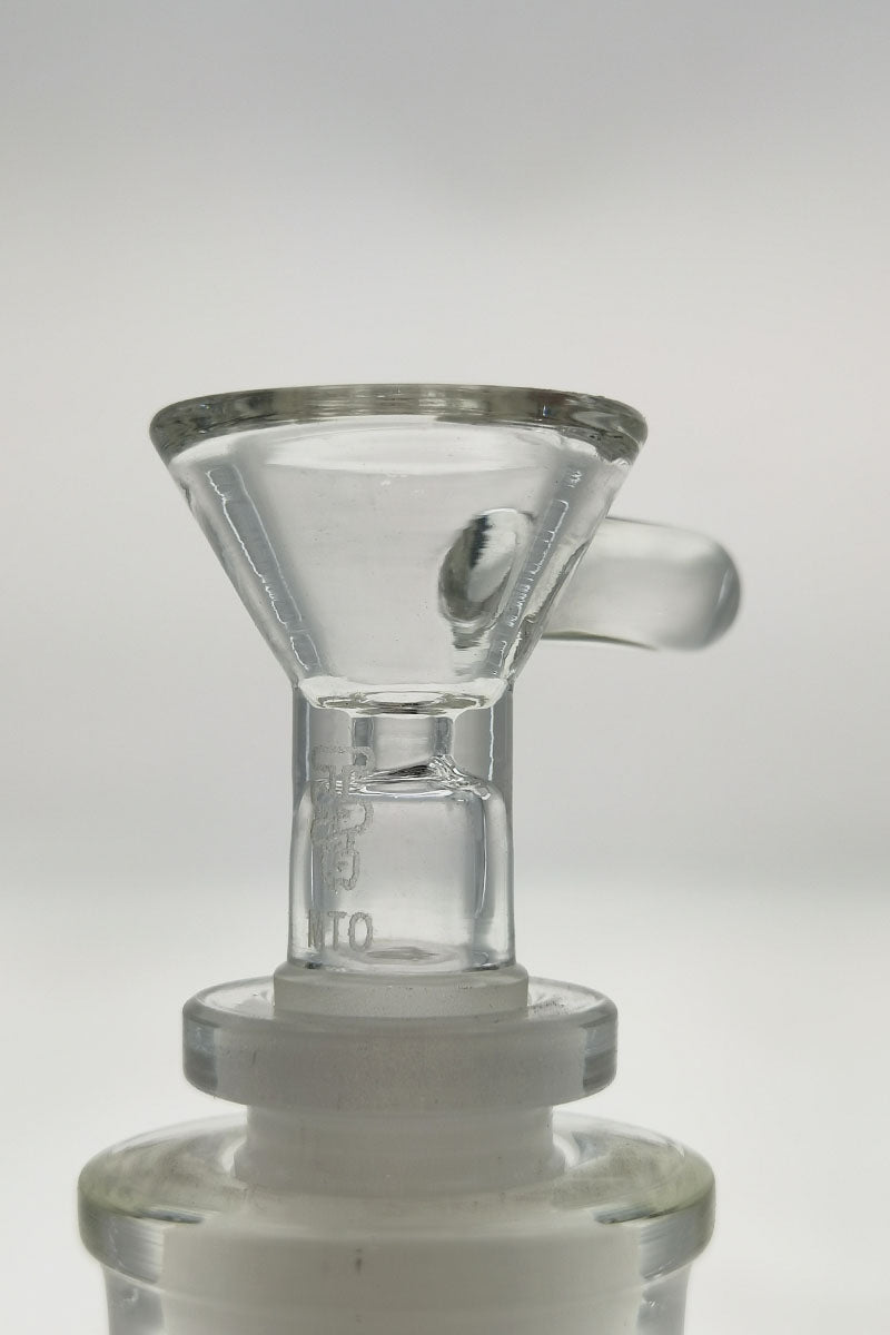 TAG Rasta Single Hole Slide with Handle for Bongs, 14mm Female Joint - Close-Up