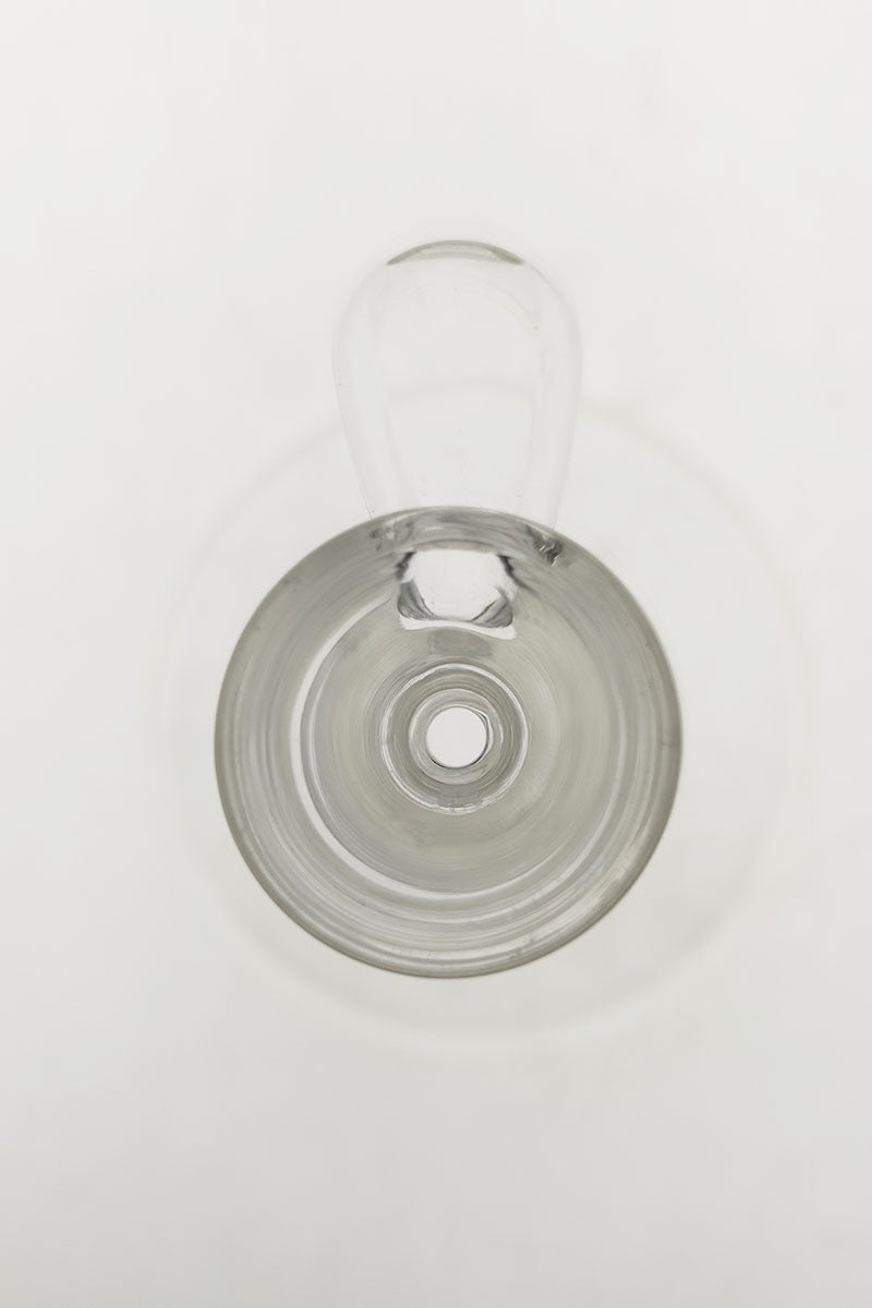 TAG Single Hole Slide with Handle for bongs, Rasta color, top view on white background