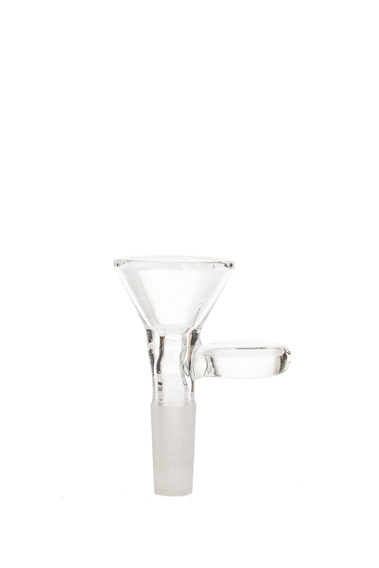 TAG Rasta Colored Single Hole Glass Slide with Handle, 14.5mm Female Joint - Front View