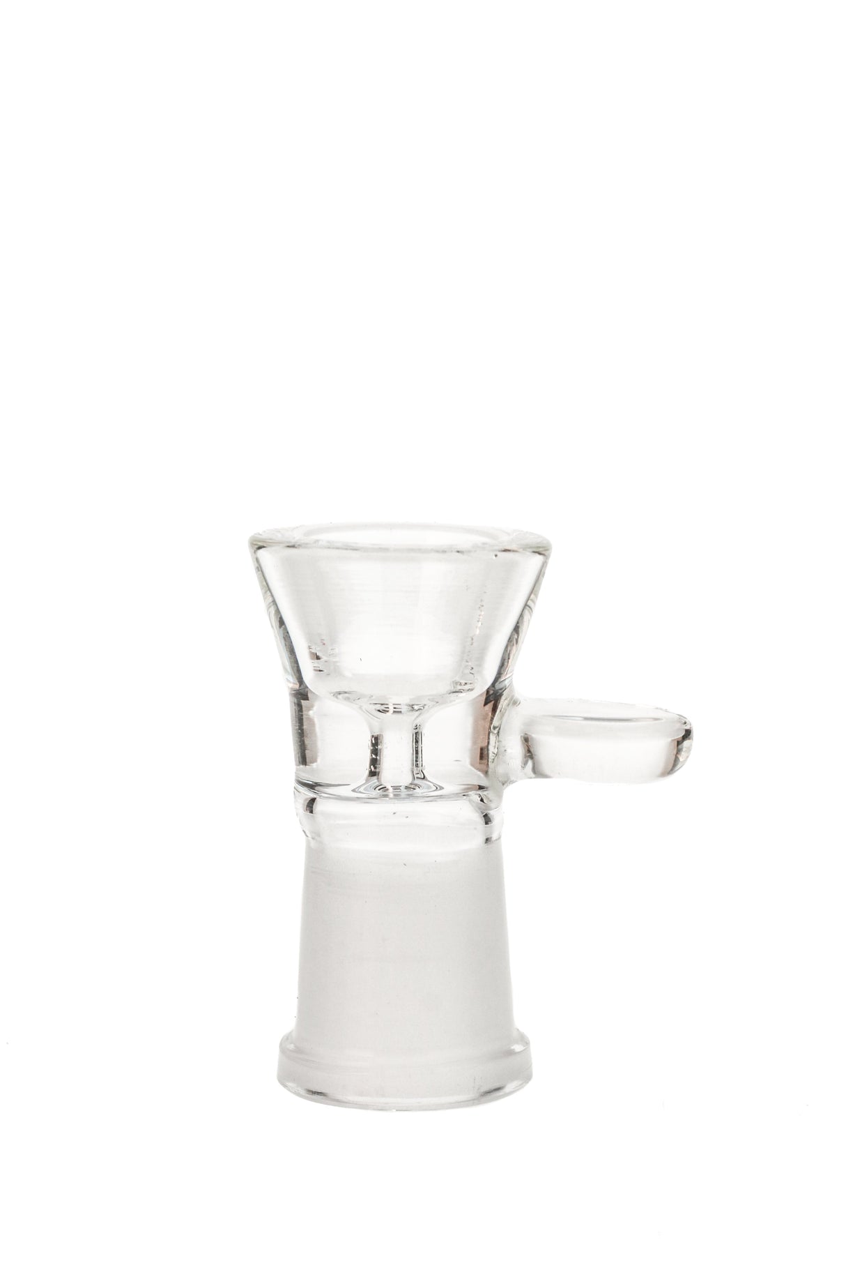 TAG Rasta Colored Single Hole Slide with Handle for Bongs, 14mm Female Joint, Front View