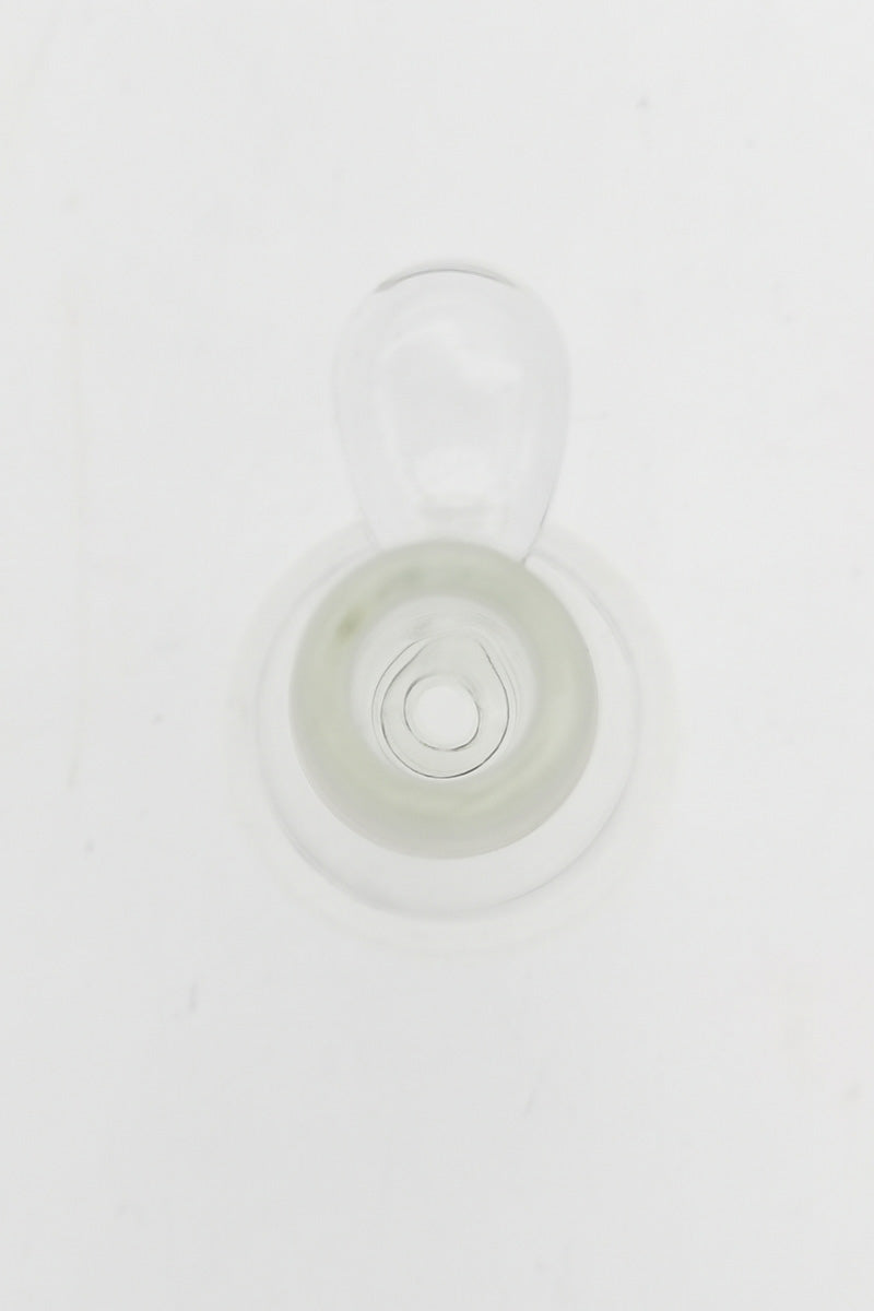 TAG Rasta Colored Single Hole Slide with Handle for Bongs, Top View, 14mm Female Joint