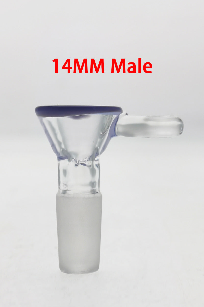 TAG 14MM Male Tall Pinched Screen Slide with Pink Slyme Accents and Raised Handle