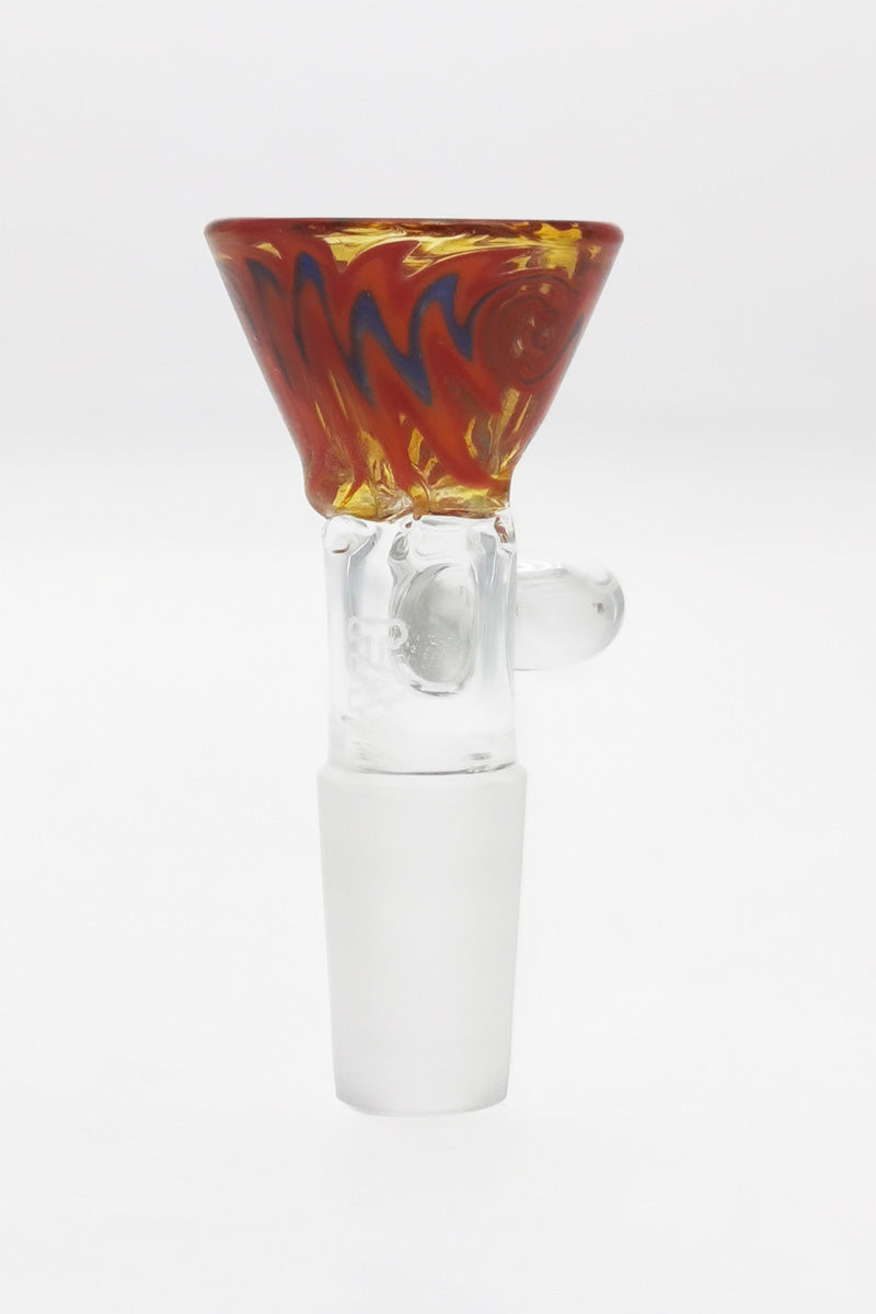 TAG Worked Reversal Slide in Yellow/Red/Orange/Blue with Pinched Screen and Handle, Front View
