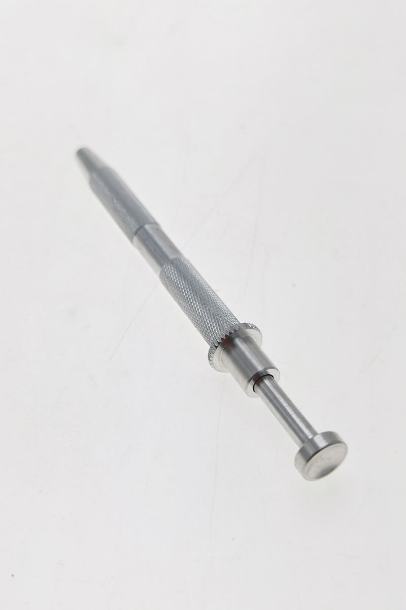 Thick Ass Glass Terp Pearl Quartz Ball Diamond Holder, Front View on White