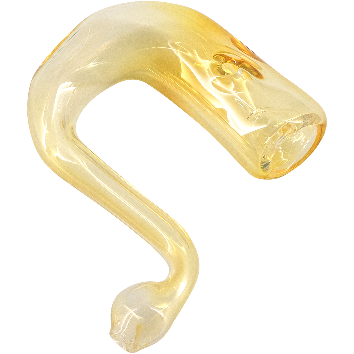 LA Pipes "Calabash" Fumed Glass Sherlock Hand Pipe, Color Changing, 4" Height