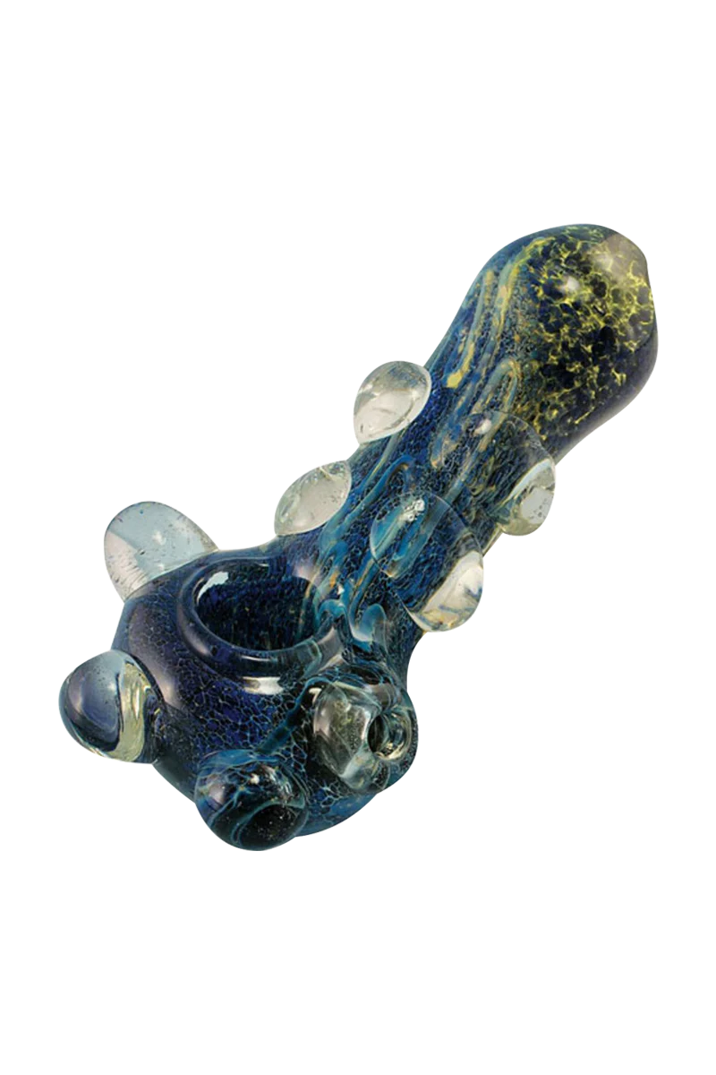 Cosmic Marble Heavy Glass Pipe, 5" Spoon Design, Borosilicate, Thick Wall, Dry Herbs