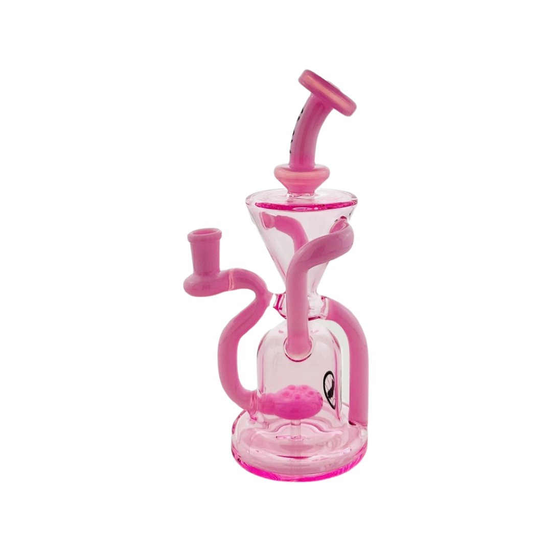 MAV Glass - The Humboldt Dab Rig - Pink Variant Front View on White Background