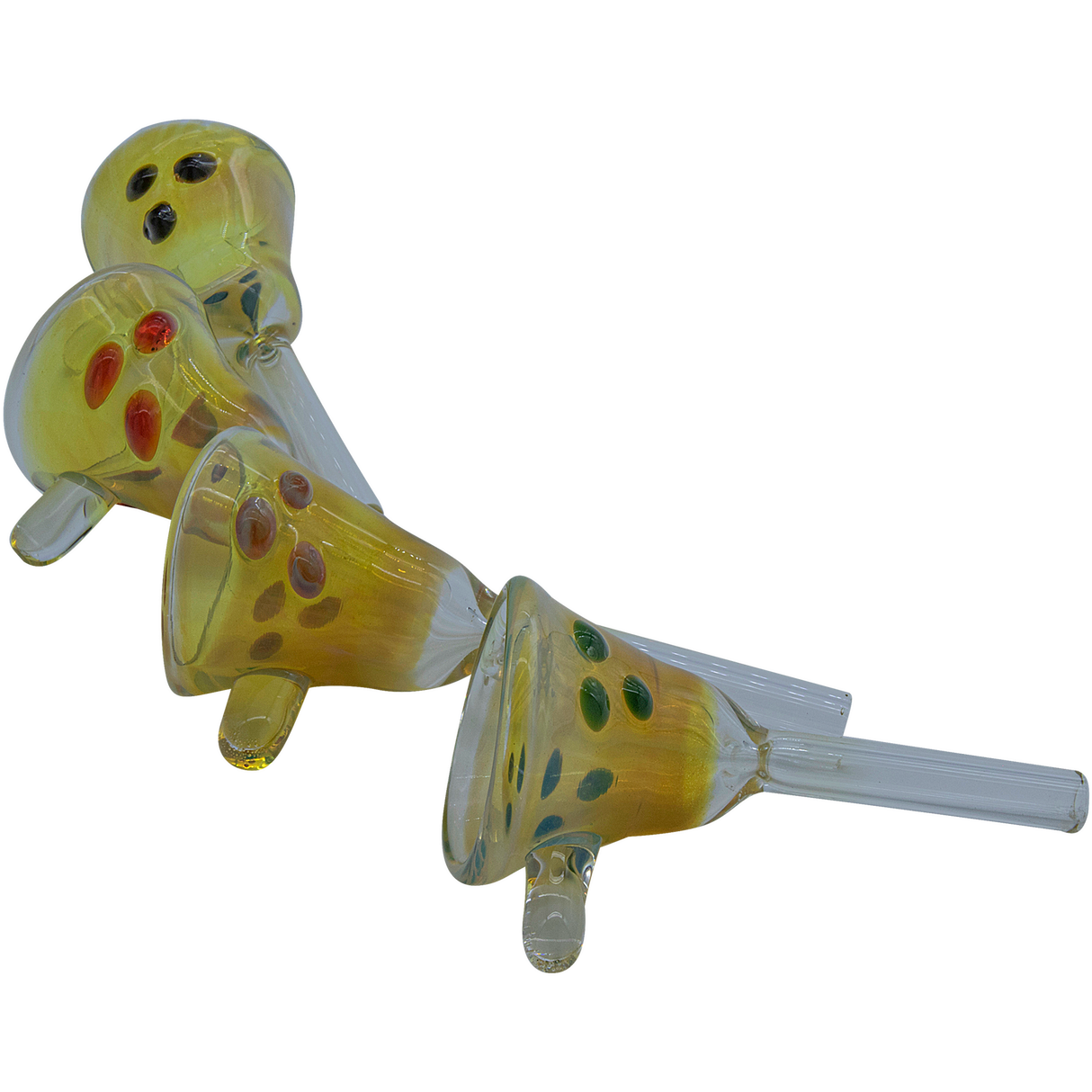 LA Pipes "Mission Bell" Pull-Stem Slide Bowl, Borosilicate Glass, Assorted Colors