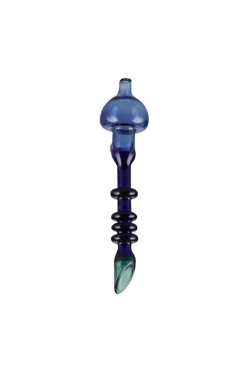 5" Sauce Wand Dabber with Carb Cap, Borosilicate Glass, Bubble Design, Front View