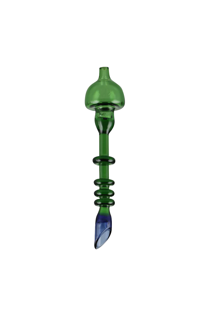 Borosilicate Glass Sauce Wand Dabber with Carb Cap for Concentrates, Front View