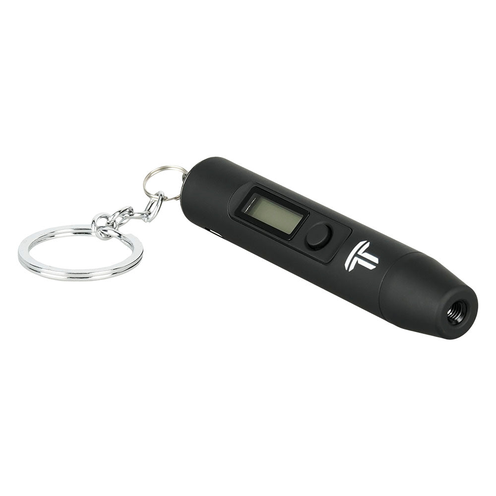 Terpometer 2.0 black infrared dab thermometer with digital display and keychain for portability