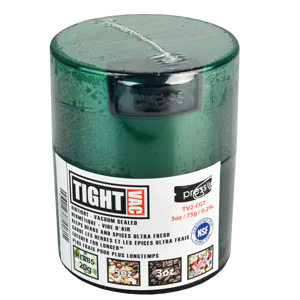 TightVac Airtight Storage Container in Assorted Colors, Portable 3.75" High