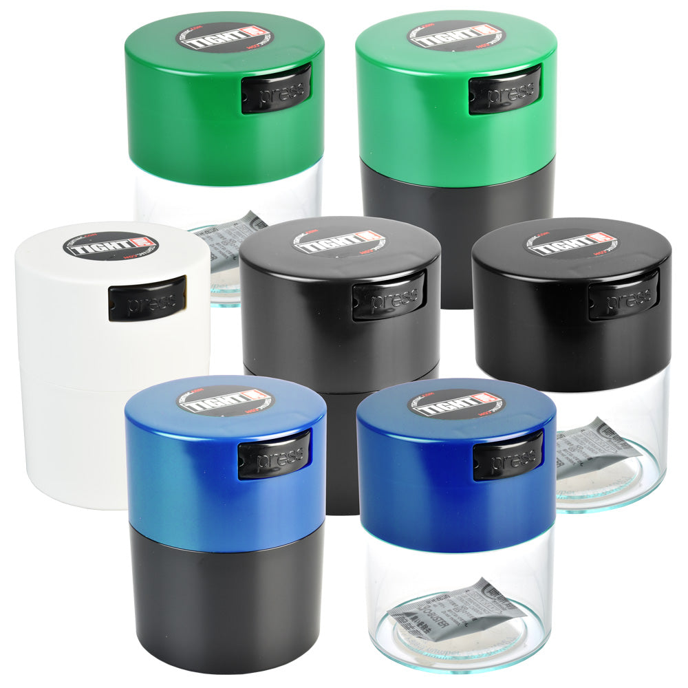 Assorted colors TightVac airtight storage containers 12-pack, portable and compact design