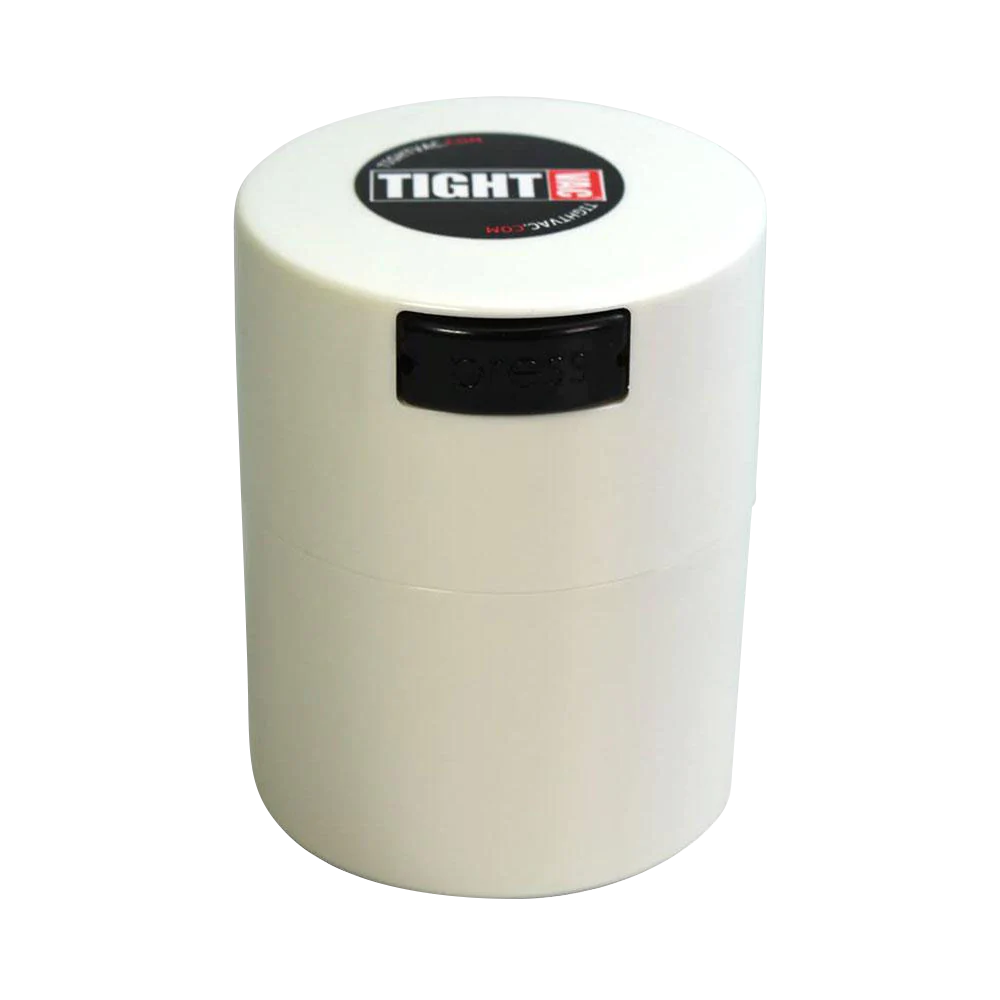 Tightvac Solid Black Airtight Storage Container front view on white background