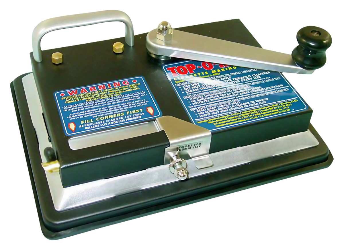 Top-O-Matic Hand Powered Cigarette Injector, Steel Construction, King Size, Side View
