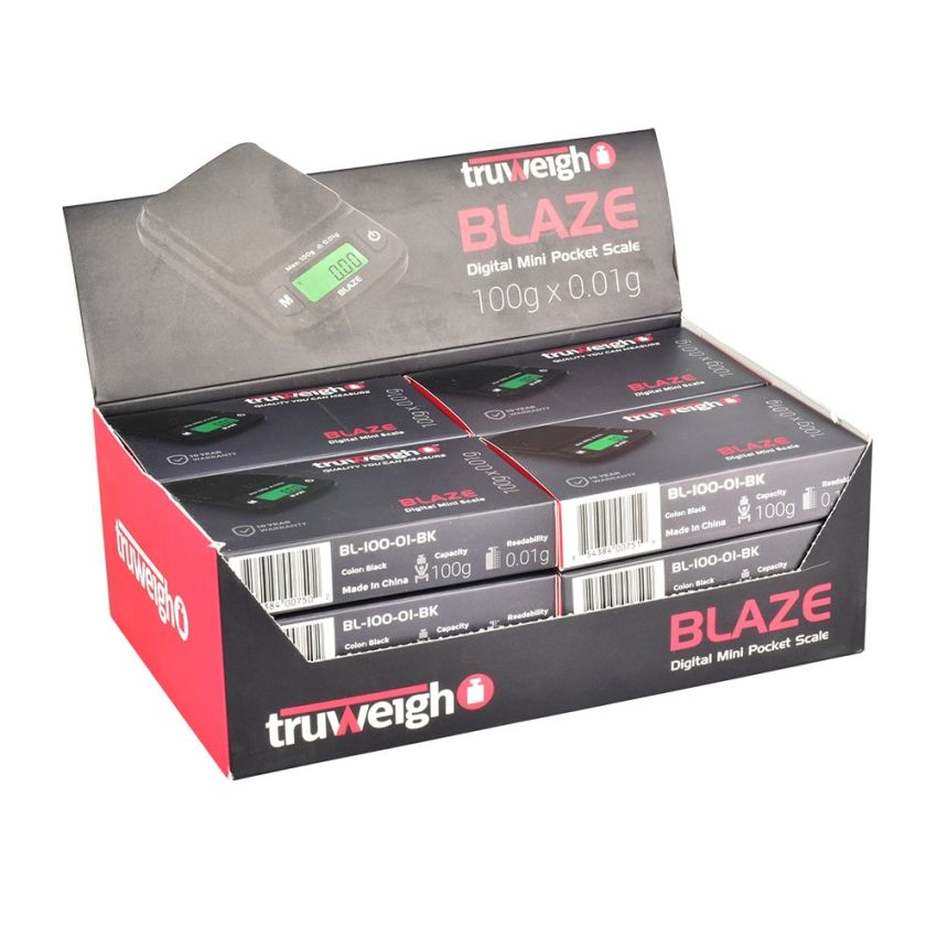 Truweigh Blaze Pocket Digital Scale 100g x 0.01g - 12 Pack