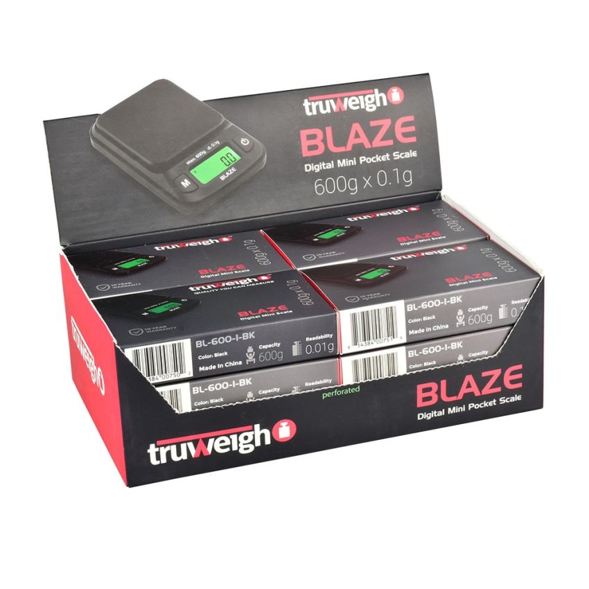 Truweigh Blaze Compact Digital Scale 600g x 0.1g - 12 Pack