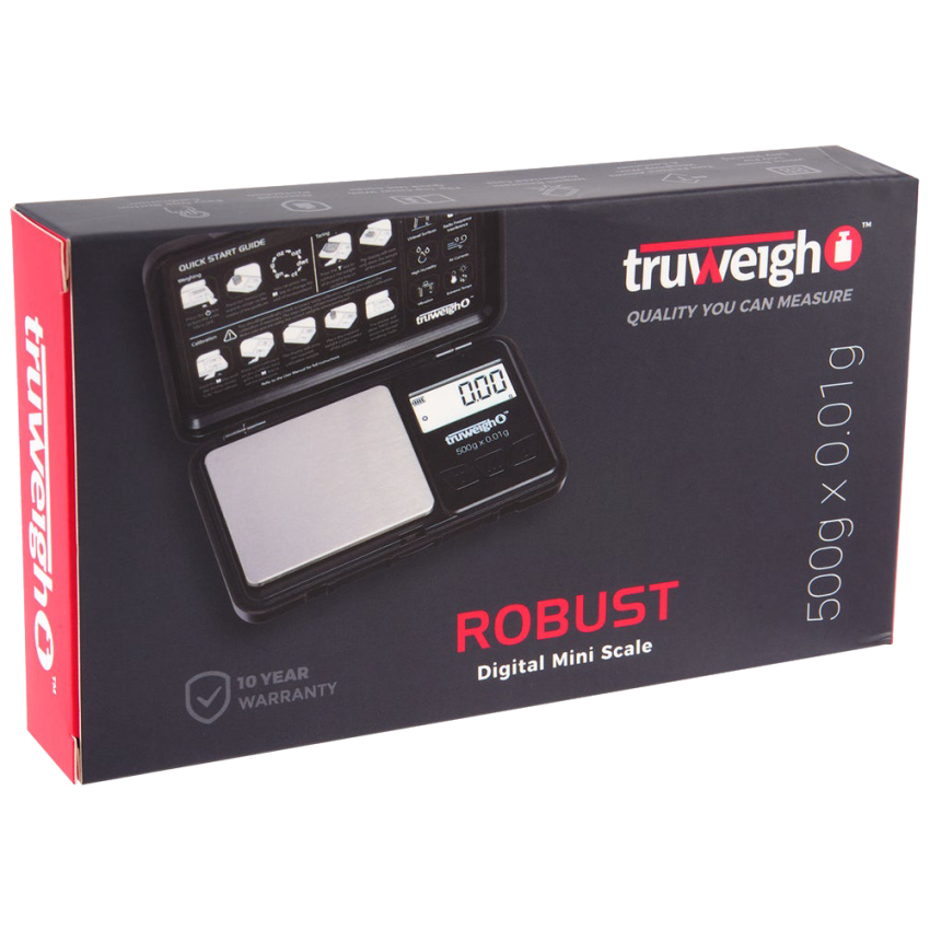 Truweigh Robust Rechargeable Digital Mini Scale | 500g x 0.01g