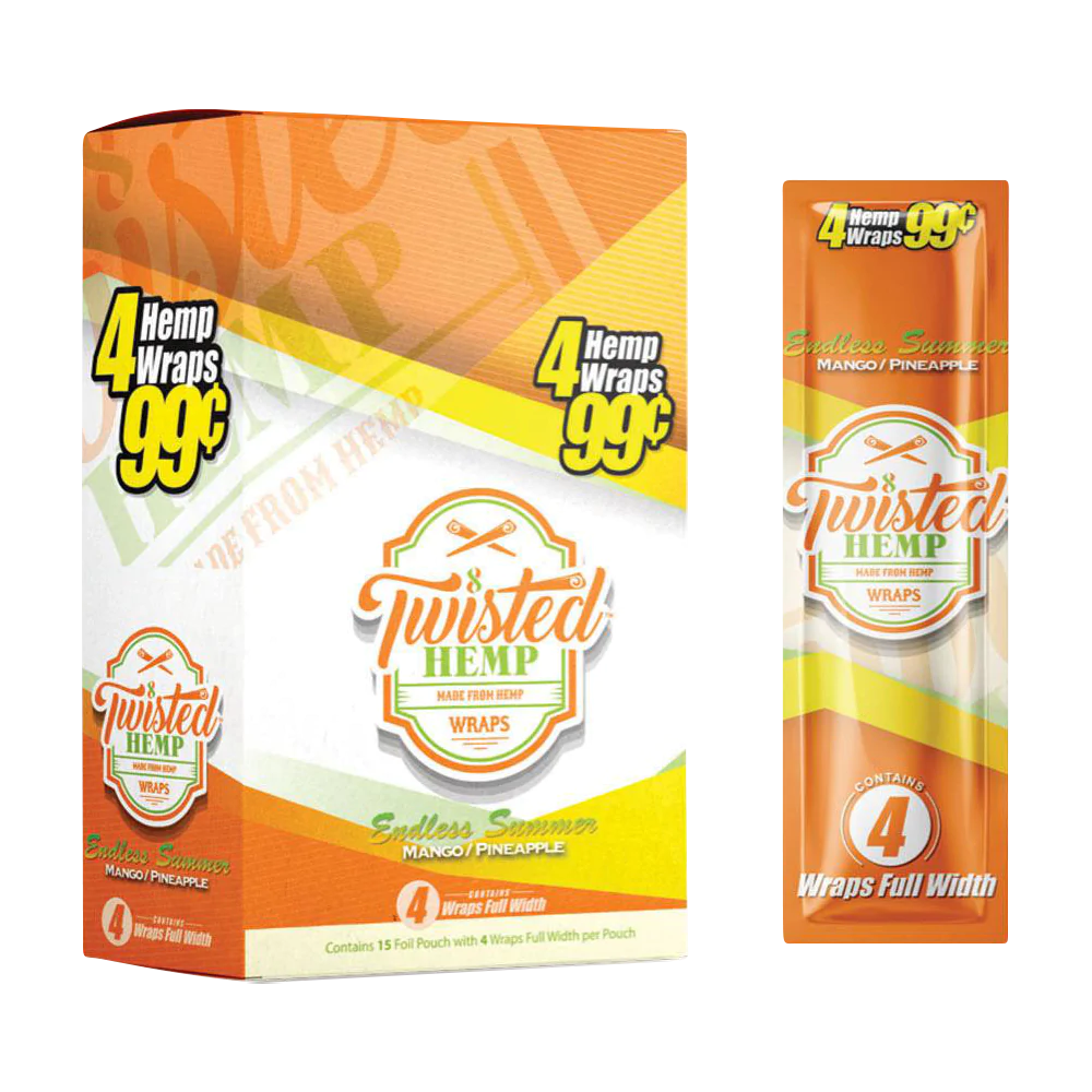 Twisted Hemp Classic Rolling Papers - Pack of 15