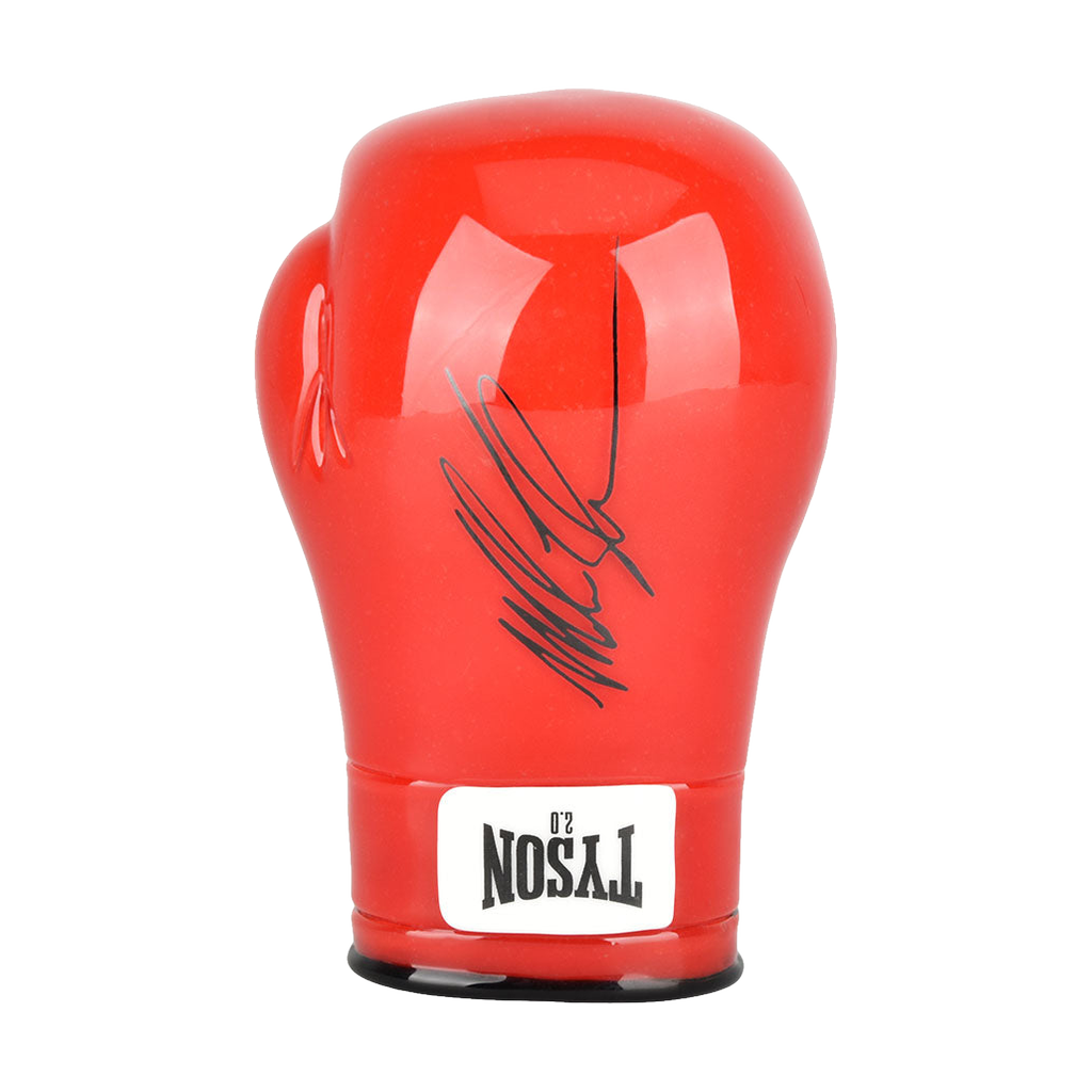 Empire Glassworks Tyson 2.0 Red Boxing Glove Hand Pipe for Dry Herbs, Front View