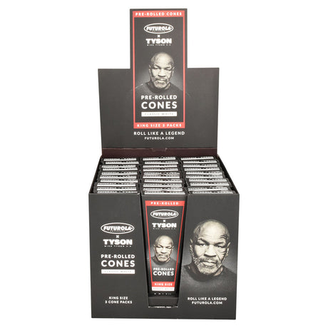 TYSON 2.0 x Futurola King Size Pre-Rolled Cones Display Box with 30 Packs