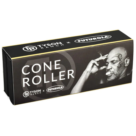 Tyson Ranch x Futurola Kingsize Cone Roller packaging with branding