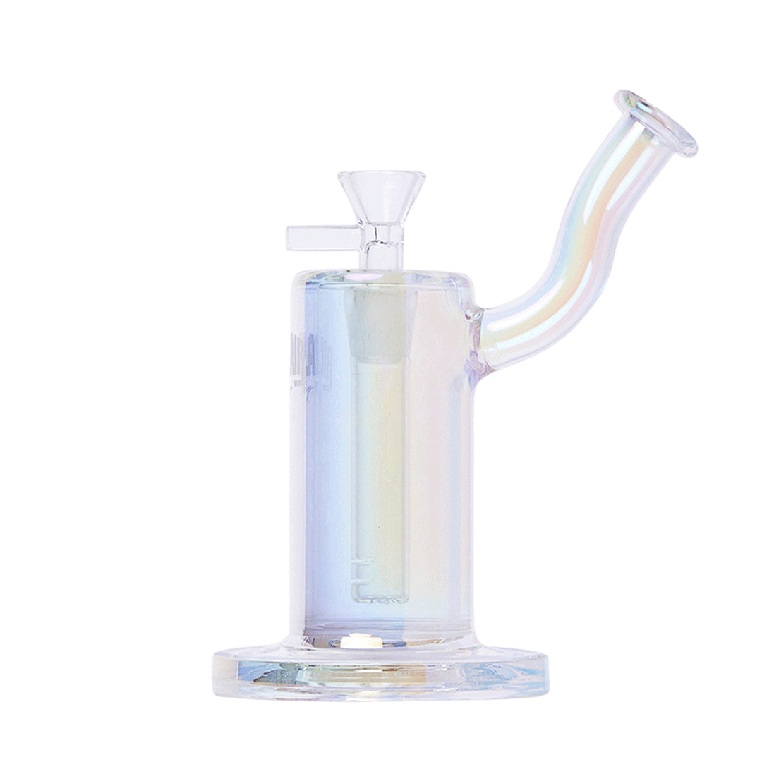 Ric Flair Drip Dab Rig with Quartz Bucket, Borosilicate Glass, Front View
