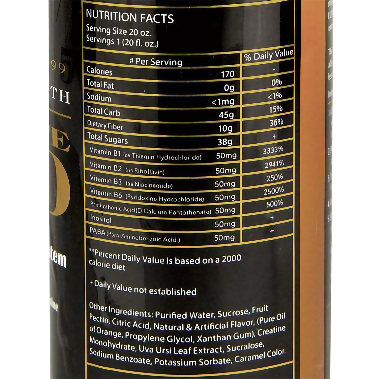 Ultimate Gold 20oz Cleanse & Detox Beverage