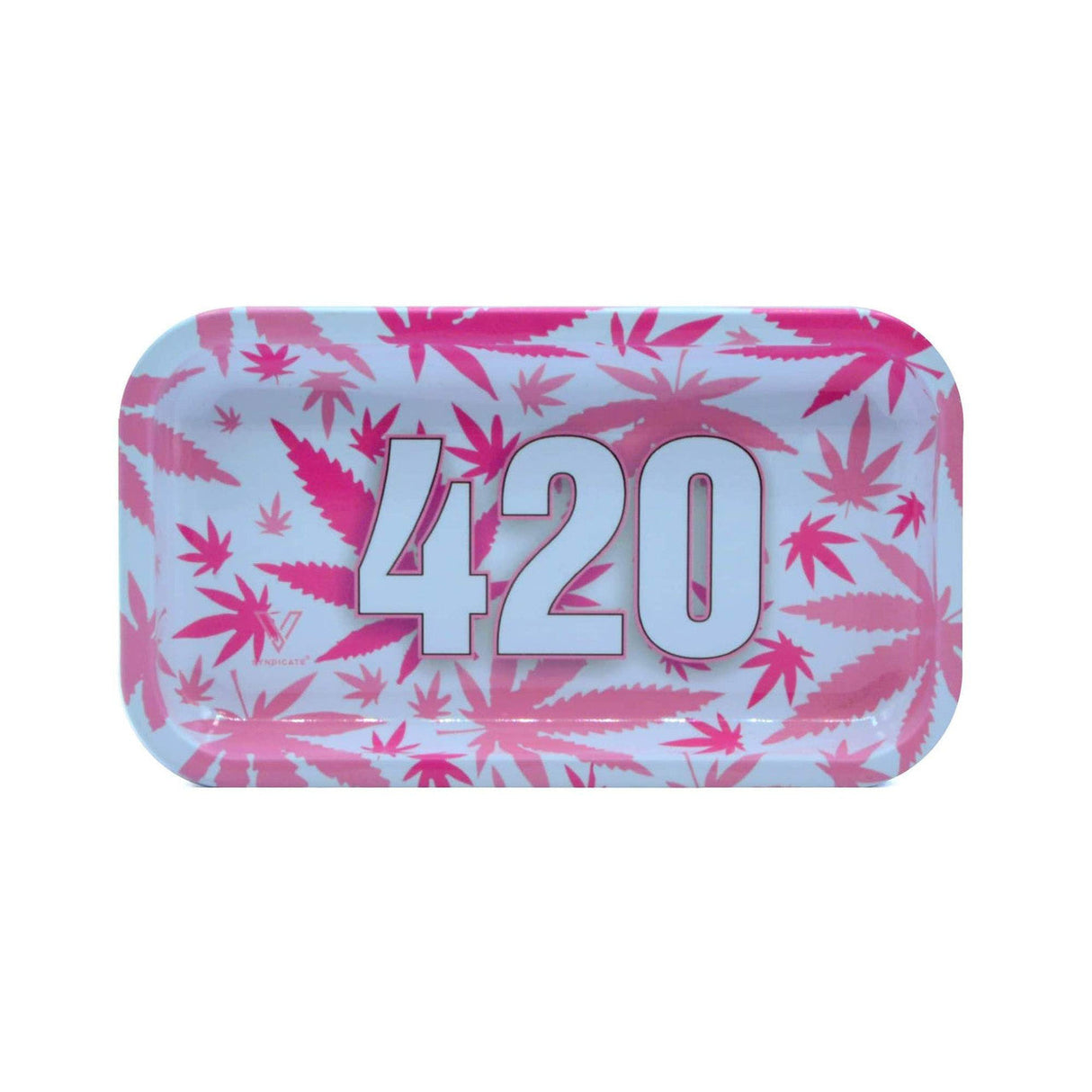 V Syndicate Syndicase 2.0 - 420 Pink Rolling Tray - Compact and Portable