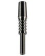 Valiant Titanium Nectar Collector Tip for Dab Rigs, 3" Length, Portable Silver Design