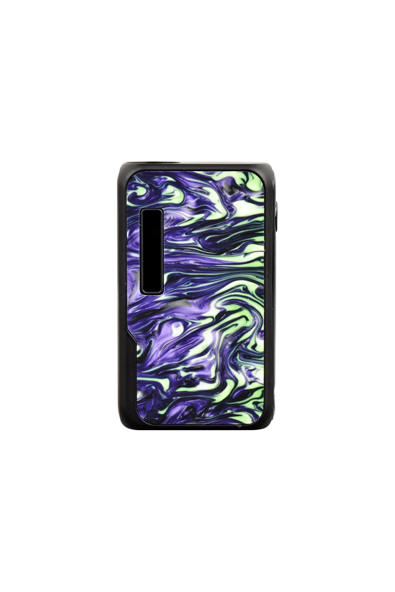 Vapmod Dragoo Resin Cartridge Vape in Green Purple, Portable 650mAh Battery, Front View