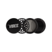 Vibes 4-Piece Black Aluminum Grinder, 2.5" Compact Design, Perfect for Dry Herbs - Top View