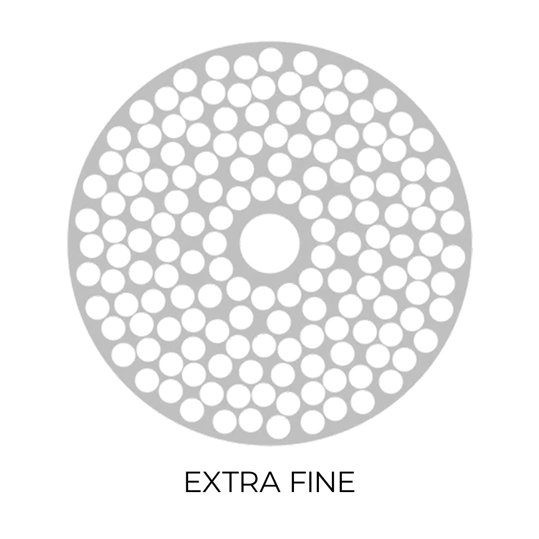 Flower Mill Extra Fine Stainless Steel Grinder Screen Top View