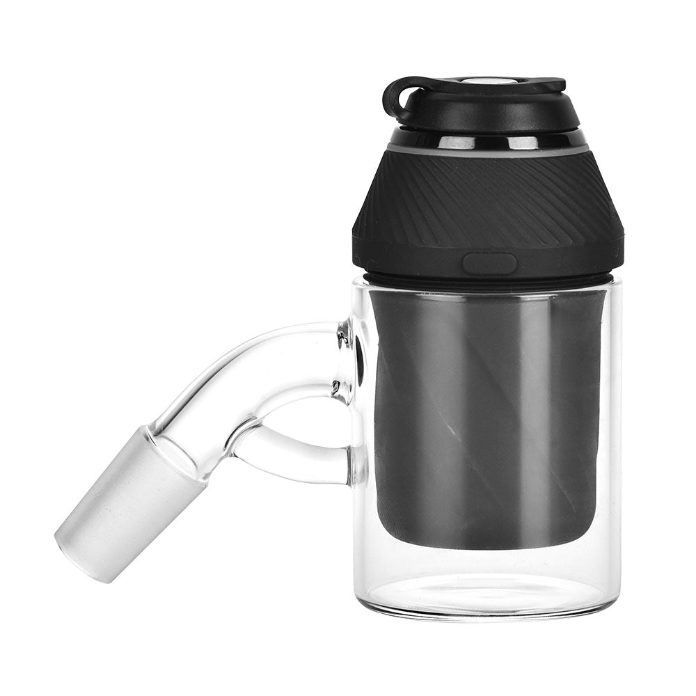 Puffco Proxy Water Pipe Attachment with 14mm Male Joint, Borosilicate Glass, Side View